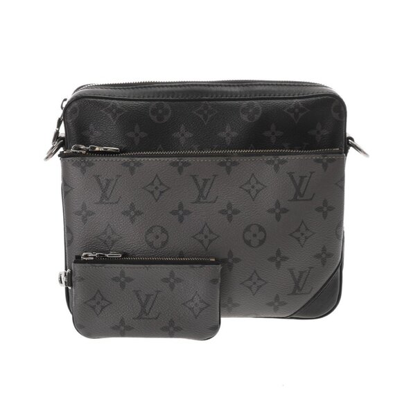 LOUIS VUITTON Monogram Eclipse Trio Messenger Black / grey 800000136741000 - Picture 1 of 10